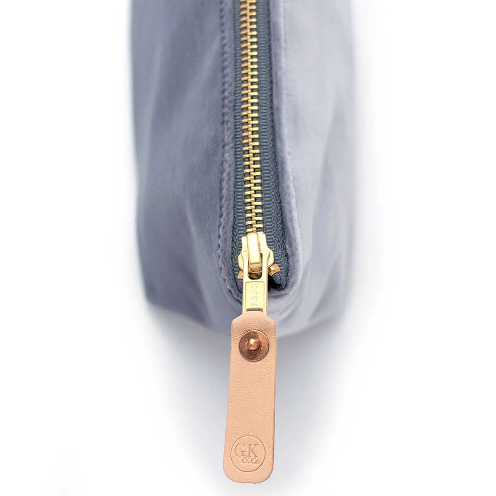 Velvet Travel Clutch-Cloudy