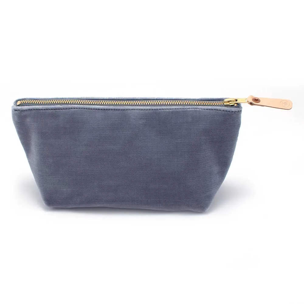Velvet Travel Clutch-Cloudy