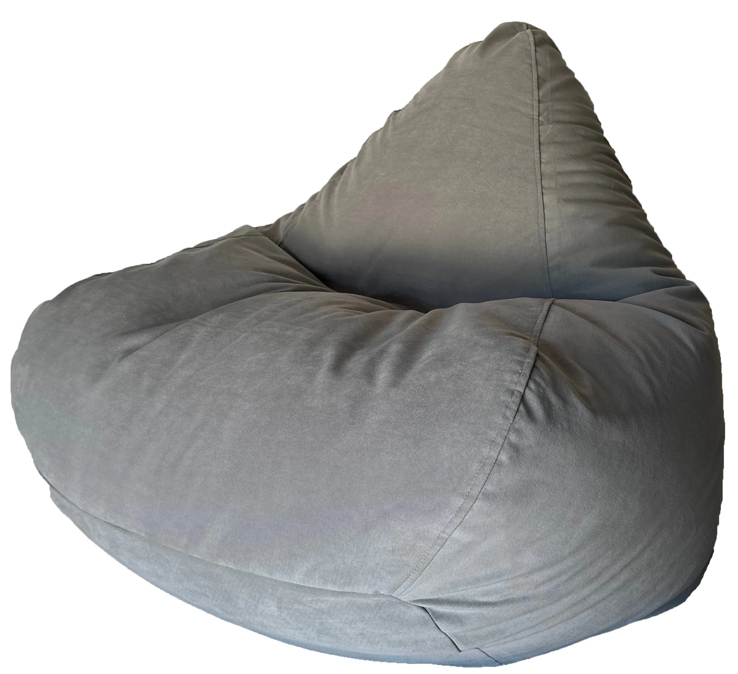 Warwick Velvet Elegance Bean Bag in Light Grey