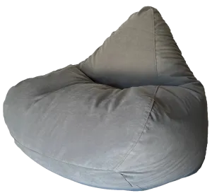 Warwick Velvet Elegance Bean Bag in Light Grey