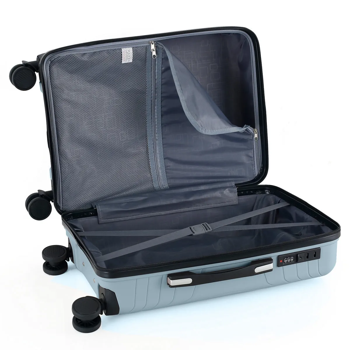Wheeled Suitcase Large 90 Litre - Green Blue