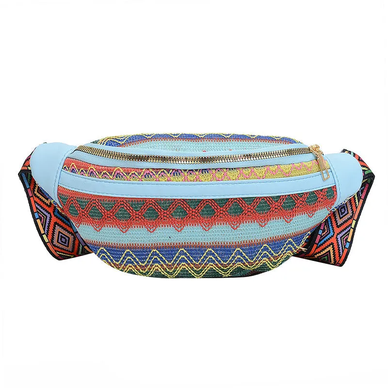 Wholesale Ethnic Style Canvas Chest Bags