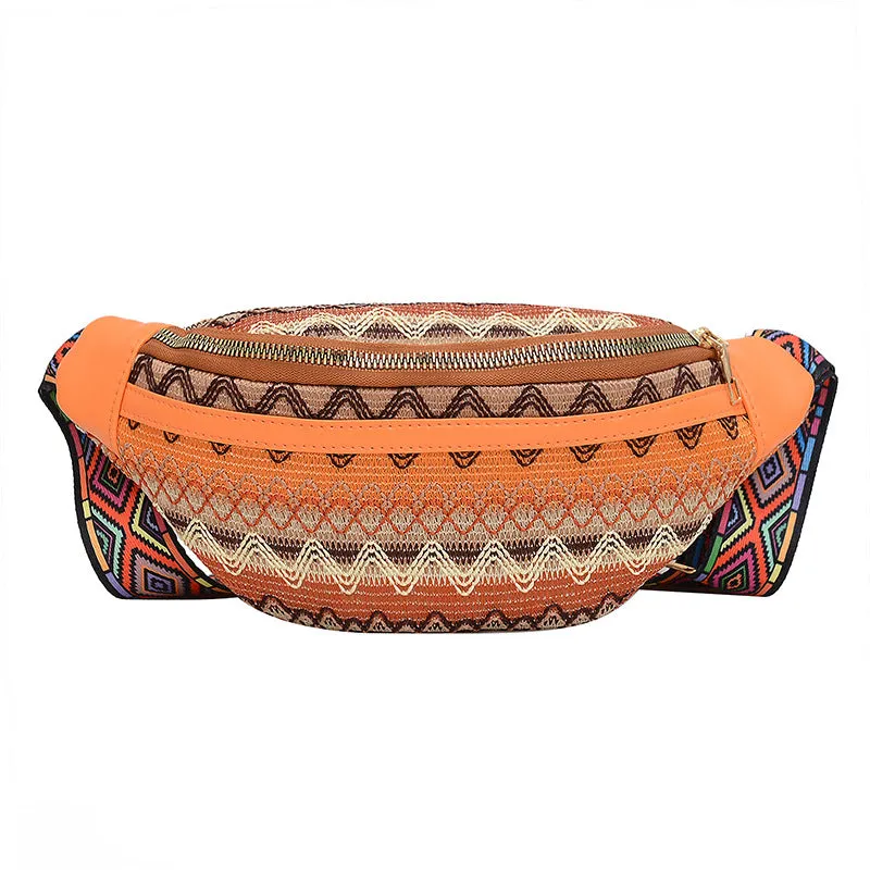Wholesale Ethnic Style Canvas Chest Bags