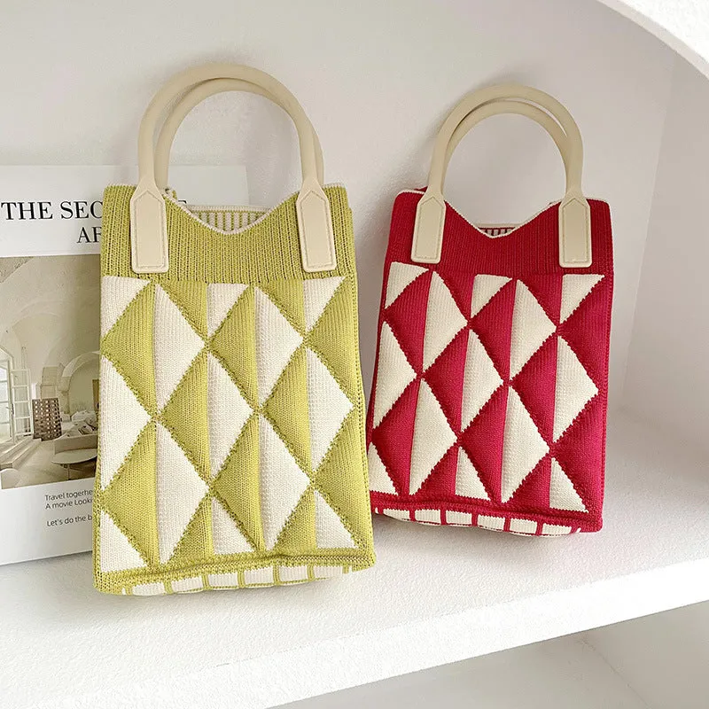 Wholesale Geometry Diamond Bag Mini Polyester One Shoulder Handbag