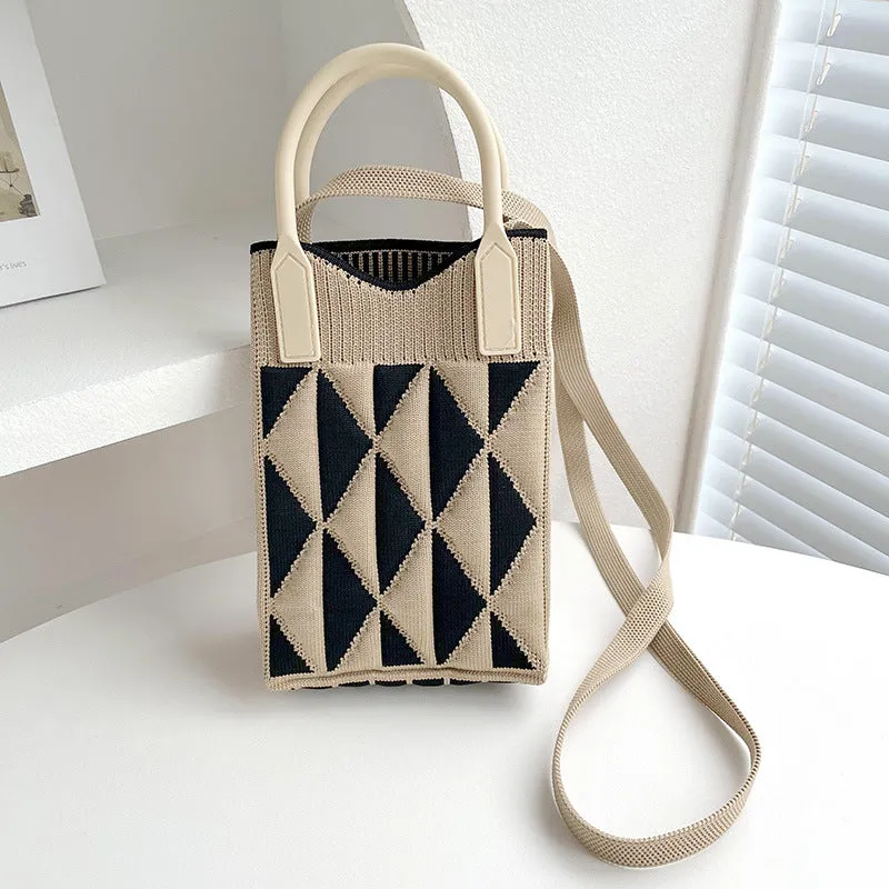 Wholesale Geometry Diamond Bag Mini Polyester One Shoulder Handbag