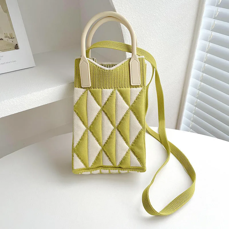Wholesale Geometry Diamond Bag Mini Polyester One Shoulder Handbag