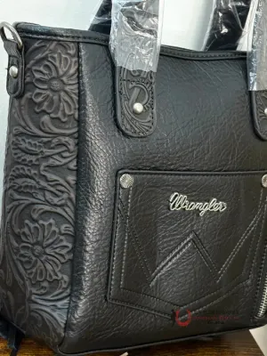 WRANGLER COW PRINT BLACK