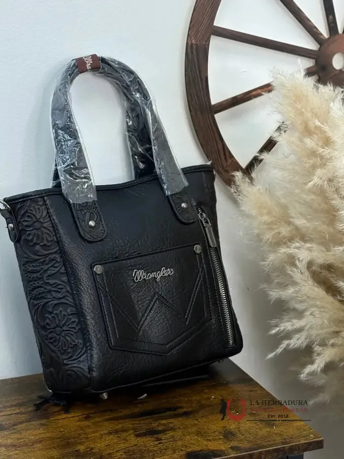 WRANGLER COW PRINT BLACK